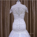 Attractive Style Boat Neckline Wedding Dress